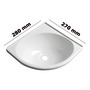 Angle sink white ABS